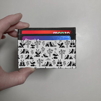 Panda Print Leather Wallet