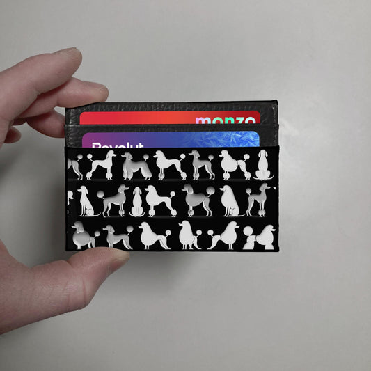 Poodle Print Leather Wallet