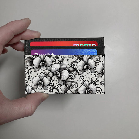 Orchids printed wallet