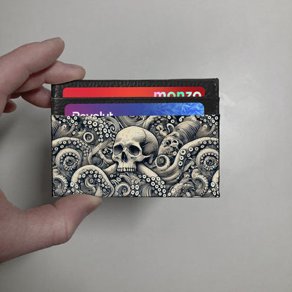 Octopus & Skulls print Wallet