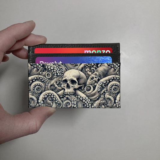 Octopus & Skulls print Wallet