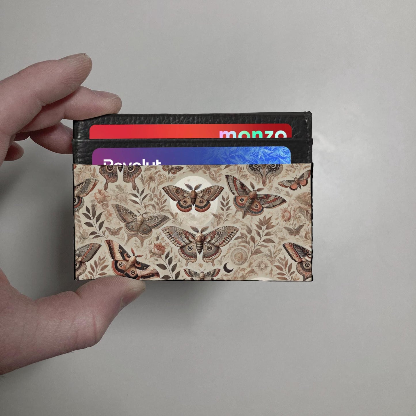 Patterned Moth print Wallet