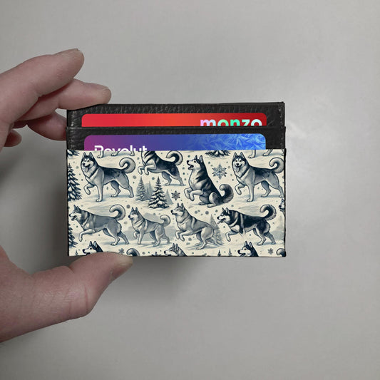 Husky print Wallet