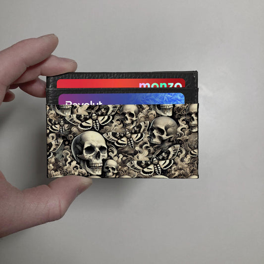 Skull & Death Head Moth print Wallet